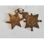 1914 - 1915, STAR NAMED TO L.T COMMR. H.G.PELLOW R.N & 1939 - 1945 STAR