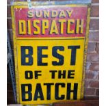 VINTAGE SUNDAY NEWSPAPER SIGN