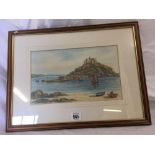 T H VICTOR, A VIEW OF ST MICHAEL'S MOUNT