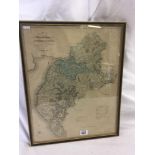 ANTIQUE HAND-COLOURED MAP OF THE COUNTY OF CUMBERLAND