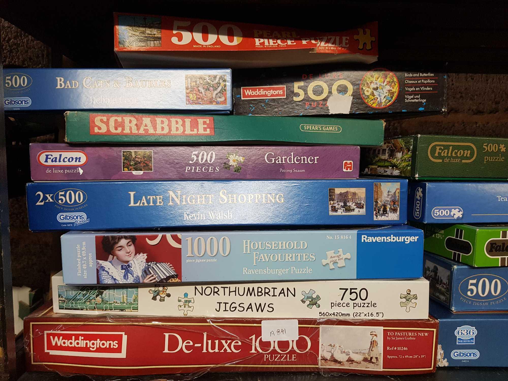 SHELF OF VARIOUS JIGSAW PUZZLES - Image 3 of 3