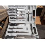 CASED SET OF KNIVES & FORKS