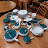 DENBY OVEN PROOF GREEN WHEAT DINNER & TEA SERVICE, APPROX 60 PIECES