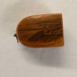 A MAUCHLIN WARE THIMBLE CASE WITH BOURNMOUTH VIEW