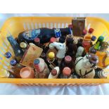 SMALL CARTON OF MISC DRINK MINIATURES, SOME WITH EVAPORATION