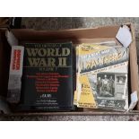 CARTON OF WORLD WAR I & II BOOKS & MAGAZINES