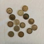 SILVER 3 PENCE'S (15)