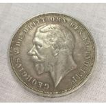 A 1935 GEORGE V JUBILEE SILVER CROWN COIN - HIGH GRADE