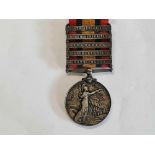 QSA MEDAL TO19564 CORPORAL JH FAIRLEY, 15TH COY, IMP, YEO WITH BARS FOR SOUTH AFRICA 1901 / 1902,