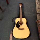 FINE QUALITY HAND CRAFTED LAKELAND ACOUSTIC GUITAR & CASE