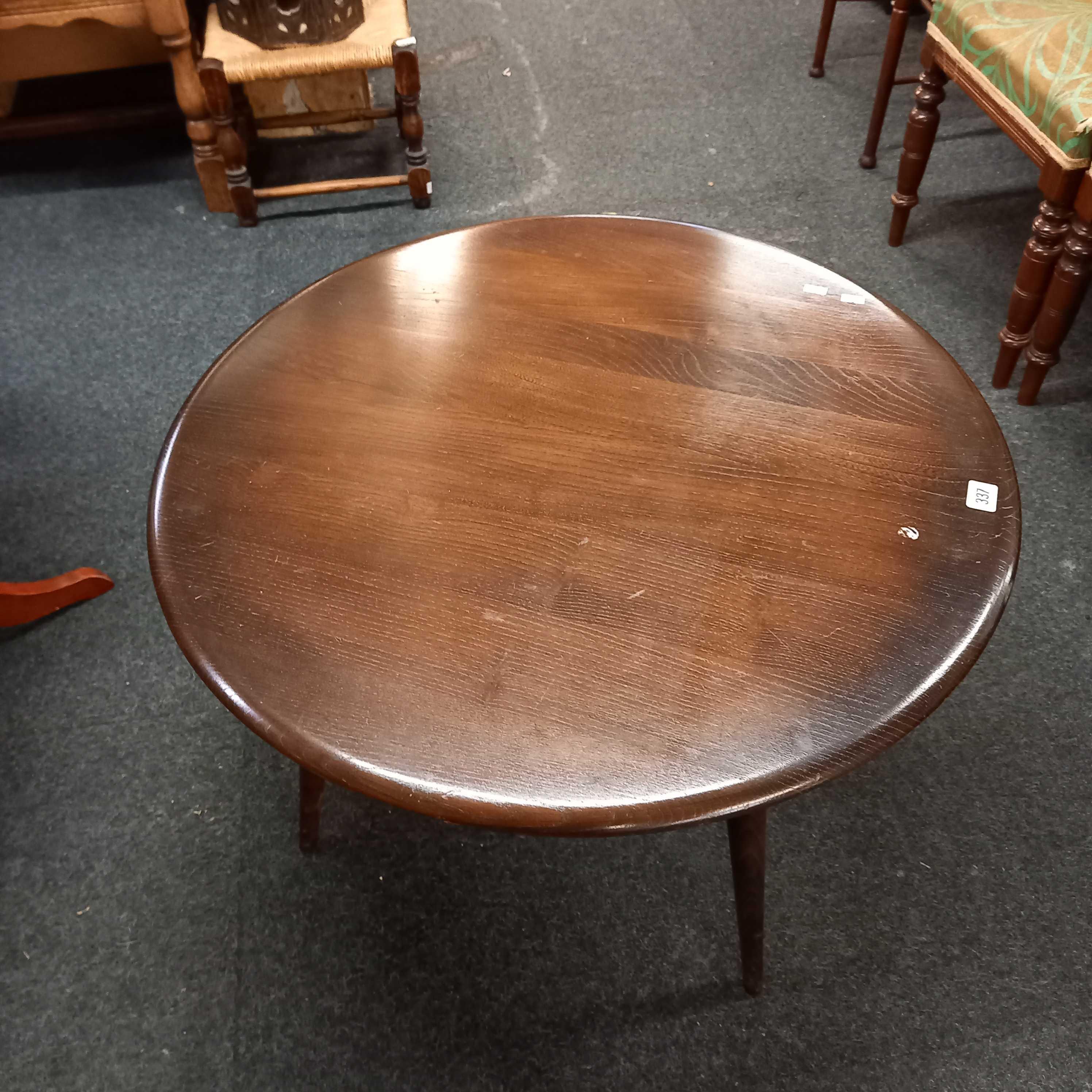 ERCOL OLD COLONIAL COFFEE TABLE, 30'' WIDE