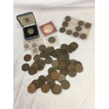 BAG OF MOSTLY UK ASSORTED COINS