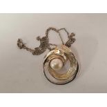 SILVER CHAIN & SILVER PENDANT WITH PEARL