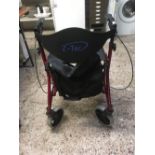 RED Z-TEC FOLDING DISABLED WALKER