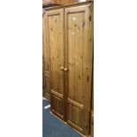 PINE DOUBLE DOOR WARDROBE