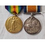WW I PAIR TO 85667 PTE P.T NUTTING M.G.C