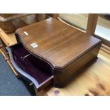 MAHOGANY CUTLERY BOX