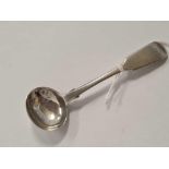 AN EXETER WILLIAM IV SILVER SALT SPOON 1835