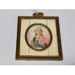 OVAL MINIATURE OF LOUIS XVI