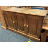 PINE TRIPLE DOOR CUPBOARD