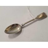 A PLAIN VICTORIAN EXETER SILVER SPOON, 1861, J.STONE