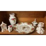 OLD BOUNDARY ROSE WALL ALBERT CHINAWARE ETC