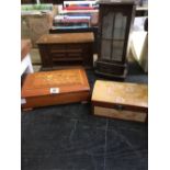 4 WOODEN JEWEL CASKETS