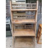 WOODEN GARDEN SHED POTTING RACK