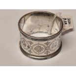 SILVER NAPKIN RING, SHEFFIELD 1923