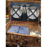 OPTIMA PICNIC HAMPER IN WICKER BASKET