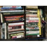 2 CARTONS OF BOOKS, SPORTS THEMED INCL: AUTOBIOGRAPHIES - FOOTBALL, CRICKET, ROWING