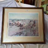 LARGE LIMITED EDITION (150 OUT OF 500) F/G PRINT TITLED ''CAMARGUE ROUNDUP'' BY TERRANCE CUNEO,