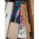 2 BOXES OF KNITTING MACHINE PARTS