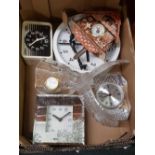 CARTON OF CLOCKS