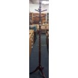 BARLEY TWIST HAT STAND & WALKING STICK