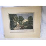 ANTIQUE COLOURED PRINT OF DULWICH COLLEGE, DRAWN, ENGRAVED & PUBLISHED BY WILLIAM ELLIS 1792,