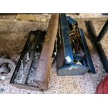 2 METAL TOOL BOXES WITH CONTENTS