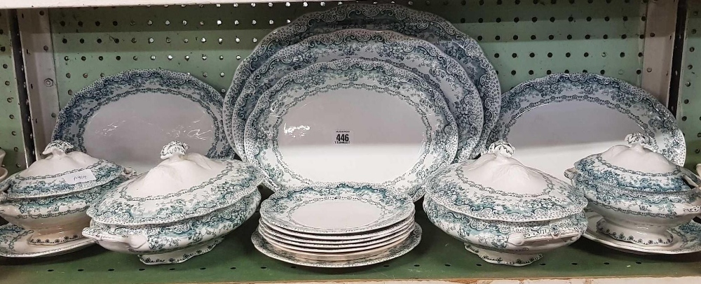 LUCEANE SOUP TUREEN'S & PLATES ETC