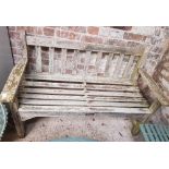 WOODEN GARDEN BENCH APPROX 48'' WIDE