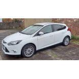 FORD FOCUS ZETEC 105, 1.6 C, PETROL, 5 DOOR HATCHBACK, WJ64 TVW, REGISTRATION 2014, COLOUR WHITE,