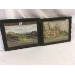 PAIR OF LANDSCAPE WATERCOLOURS, ONE A VIEW OF KEW GARDENS DATED MAY 1905 TOGETHER WITH ANOTHER