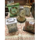 5 CLOCKS FOR SPARES OR REPAIR