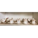 ELIZABETHAN COFFEE CANISTERS & SAUCERS & OLD COUNTRY ROSES ROYAL ALBERT CUPS & SAUCERS