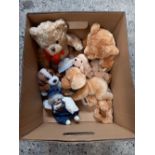 CARTON WITH QTY OF SOFT TOYS, TEDDY BEARS, DOGS