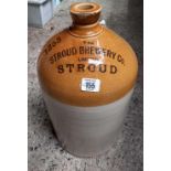 STONEWARE FLAGON WITH CHIPPED NECK FROM THE STROUD BREWERY COMPANY
