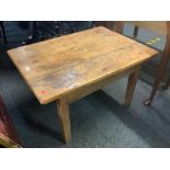 STRIPPED PINE COFFEE TABLE, 32'' X 23''