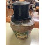 VINTAGE SILK TOP HAT BY LINCOLN BENNET & CO. LONDON IN ORIGINAL LEATHER HAT BOX