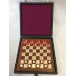 VINTAGE TRAVELLING CHESS SET