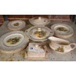 SHELF OF HOMESTEAD PLATES & COVERED DISHES BY H&K TUNSTALL