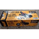 BLACK JACK 2.25 TON LOW PROFILE TROLLEY JACK, NEW IN BOX